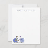 Personalisiert Stationery Minimalistisches Fahrrad