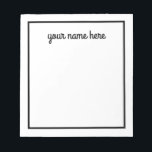 Personalisiert Stationery Notepad für Männer Notizblock<br><div class="desc">Personalisiert Stationery Notepad für Männer</div>