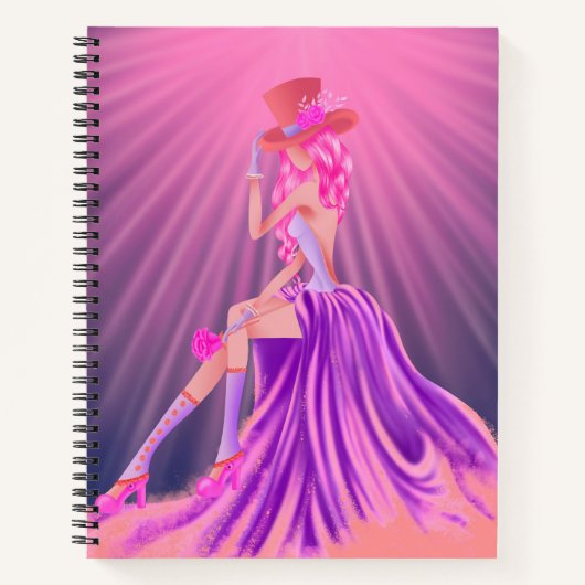 Personalisiert Steampunk Prom Queen Notizblock (Vorderseite)