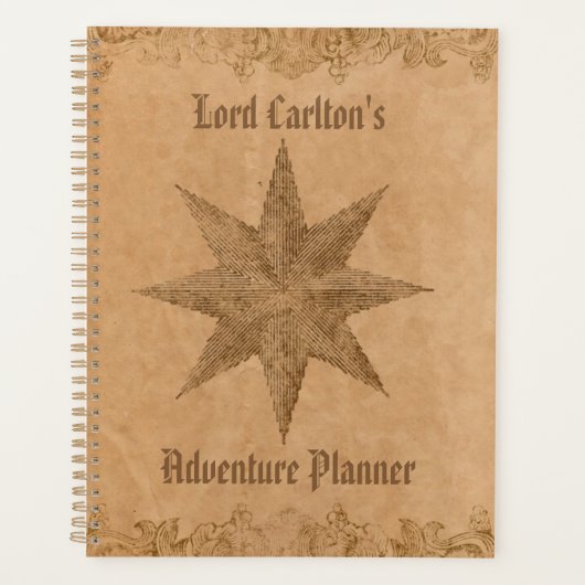 Personalisiert Steampunk Star Planer (Vorderseite)