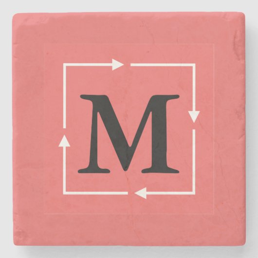 Personalisiert Steinuntersetzer (Vorderseite)