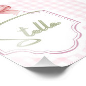 Personalisiert Stella Baby Girl Kinderzimmer Bow&G Fotodruck (Ecke)