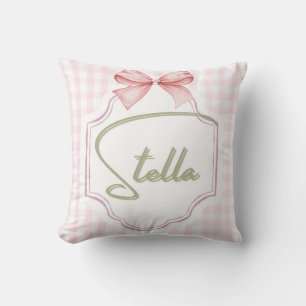 Personalisiert Stella Baby Girl Kinderzimmer Bow&G Kissen