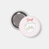 Personalisiert Stella Baby Girl Kinderzimmer Bow&G Magnet (Vorderseite/Rückseite)