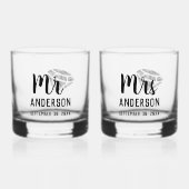 Personalisiert Stemless Whisky Glass Set Whiskyglas (Vorderseite)