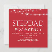 Personalisiert Stepdad Zeitgenössische Weihnachten (Vorderseite)