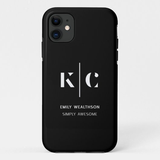 Personalisiert, stilvoll, modern und minimalistisc Case-Mate iPhone hülle (Rückseite)