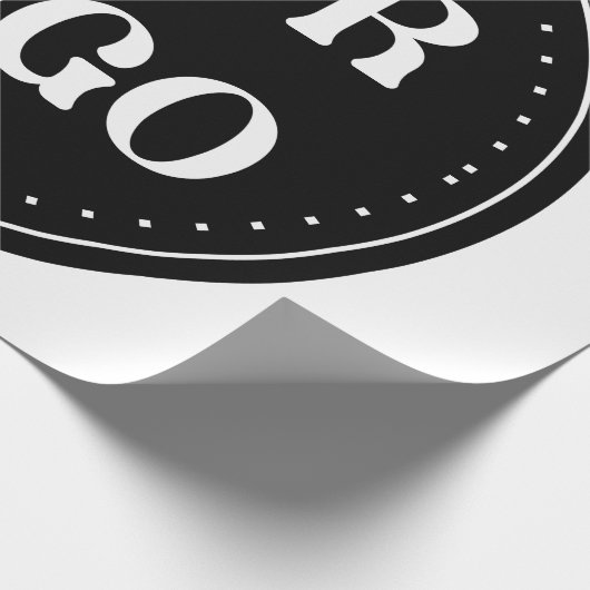 Personalisiert, stilvoll, modern und minimalistisc geschenkpapier (Ecke)