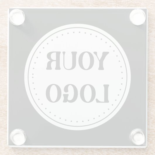 Personalisiert, stilvoll, modern und minimalistisc glasuntersetzer (Rückseite)