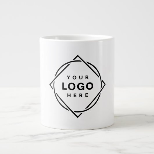 Personalisiert, stilvoll, modern und minimalistisc Jumbo-Tasse (Vorderseite)