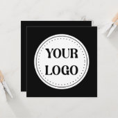 Personalisiert, stilvoll, modern und minimalistisc karte (Vorderseite/Rückseite Beispiel)