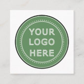 Personalisiert, stilvoll, modern und minimalistisc quadratische visitenkarte (Vorderseite)