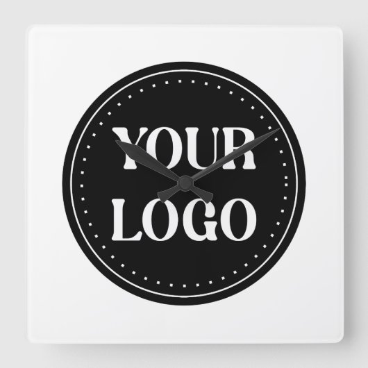 Personalisiert, stilvoll, modern und minimalistisc quadratische wanduhr (Vorderseite)