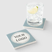 Personalisiert, stilvoll, modern und minimalistisc steinuntersetzer (Seitenansicht)