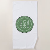 Personalisiert, stilvoll, modern und minimalistisc strandtuch (Vorderseite)