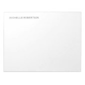 Personalisiert Stilvoll und modern Beruflich Notizblock (Vorderseite)