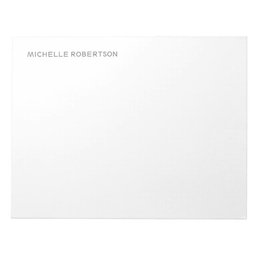 Personalisiert Stilvoll und modern Beruflich Notizblock (Vorderseite)