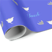 Personalisiert Stingray Geschenkpapier (Rolleneckpunkt)