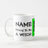 Personalisiert Stolz, ein Hexenmeistercup zu werde Kaffeetasse (Links)