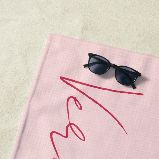 Personalisiert Strandtuch (Beispiel)