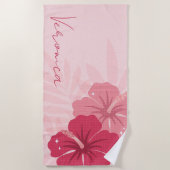 Personalisiert Strandtuch (Vorderseite)