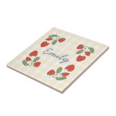 Personalisiert Strawberry Berry Sweet Party Picnic Fliese (Seite)
