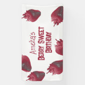 Personalisiert Strawberry Birthday Banner (Vertikal)