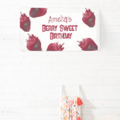 Personalisiert Strawberry Birthday Banner (InSitu)