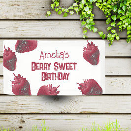 Personalisiert Strawberry Birthday Banner
