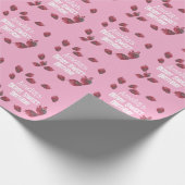 Personalisiert Strawberry Birthday Geschenkpapier (Ecke)