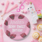 Personalisiert Strawberry Birthday Pappteller (Party)