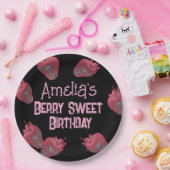 Personalisiert Strawberry Birthday Pappteller (Party)