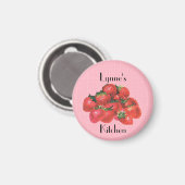 Personalisiert Strawberry Magnet (Vorderseite/Rückseite)