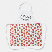 Personalisiert Strawberry Pattern Küche Bäckerei A