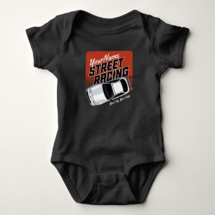 Personalisiert Street Racing Race Auto Motorsport Baby Strampler