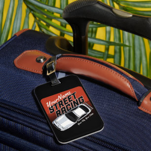 Personalisiert Street Racing Race Auto Motorsport Gepäckanhänger