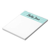 PERSONALISIERT STRIPED-Notizblock Notizblock (Rotiert)