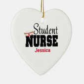 Personalisiert Student Krankenpflege Weihnachten Keramik Ornament (Rechts)