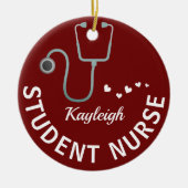 Personalisiert Studierende Krankenversicherung — S Keramik Ornament (Vorne)