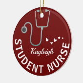 Personalisiert Studierende Krankenversicherung — S Keramik Ornament (Links)