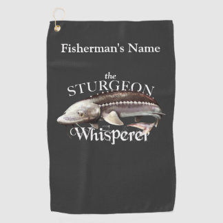 Personalisiert Sturgeon Whisperer Dunkles Handtuch