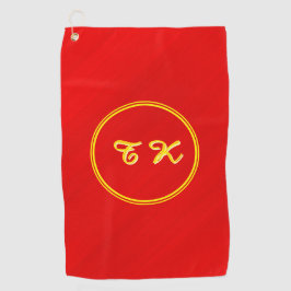 Personalisiert Stylish Red Golfhandtuch
