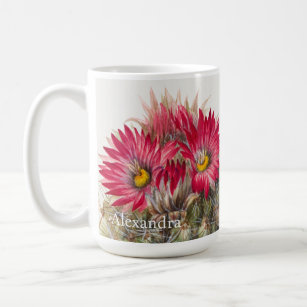 Personalisiert Südwest Rote Blume Cactus Cacti Kaffeetasse