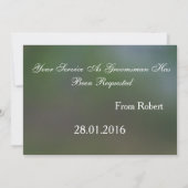 Personalisiert Suitup Werden Sie mein Trauzeuge? Einladung (Rückseite)