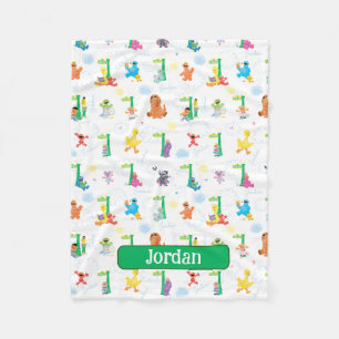 Personalisiert Sunny Day Sesame Street Pattern Fleecedecke