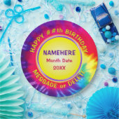 Personalisiert Super Niedlich, GEFÄRBTE KRAWATTE P Pappteller (Party)