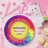 Personalisiert Super Niedlich, GEFÄRBTE KRAWATTE P Pappteller (Party)