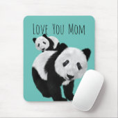 Personalisiert Super Niedlich Pandas - veränderbar Mousepad (Mit Mouse)