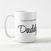 Personalisiert Superhero Vater Tasse - Name der Ki (Links)