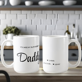 Personalisiert Superhero Vater Tasse - Name der Ki